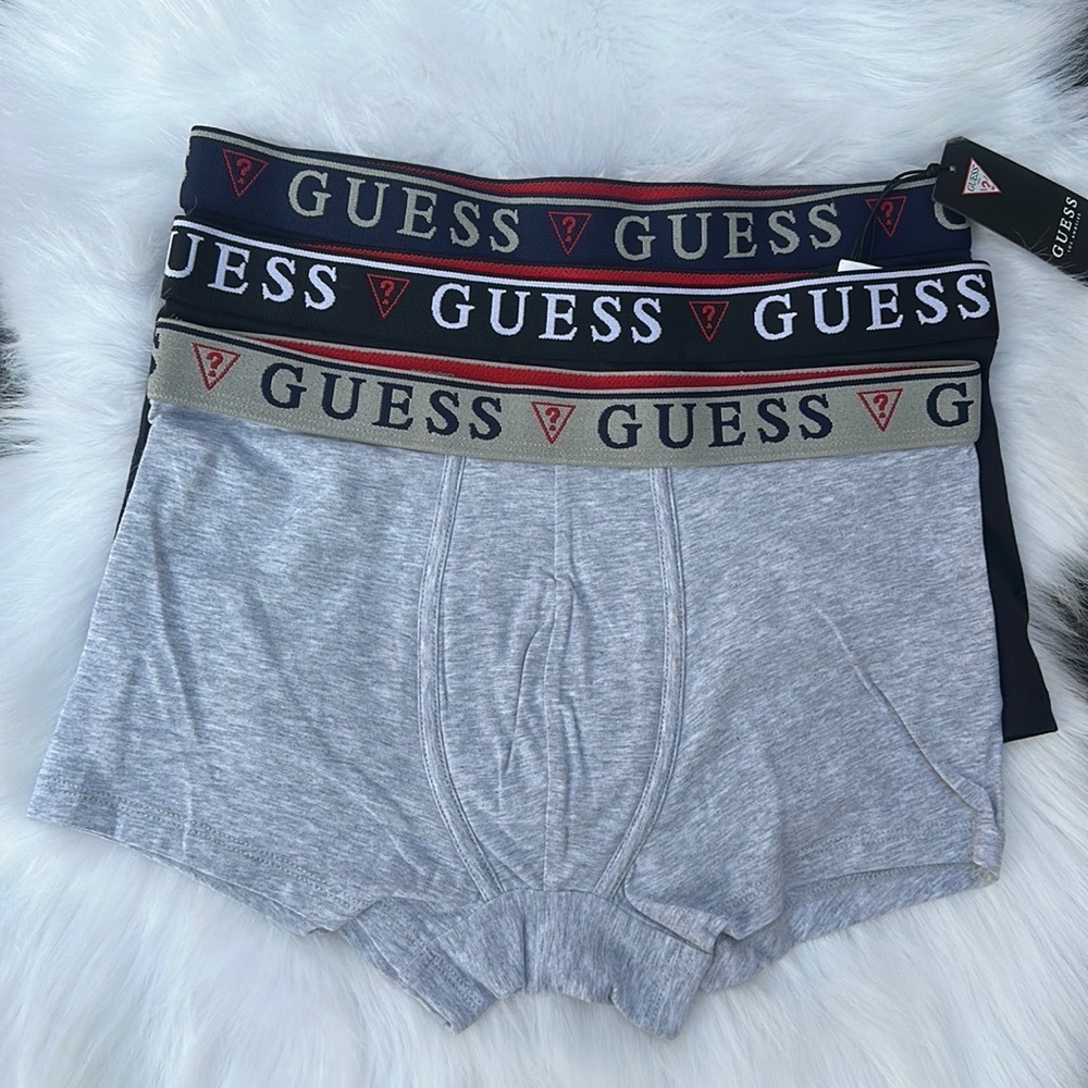 New GUESS Logo Band Boxer Briefs 3-PACK SZ M